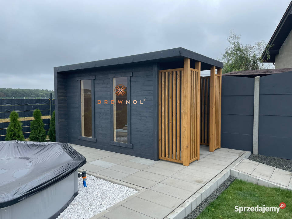 Domek narzędziowy z drewutnią nowoczesny domek Domki narzędziowe Częstochowa