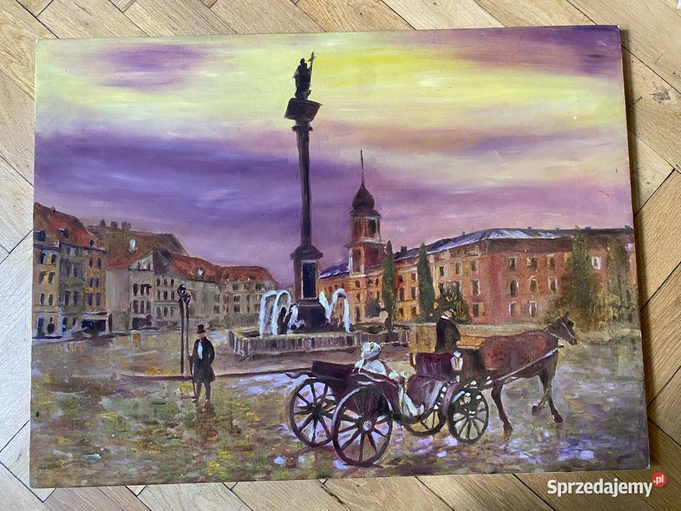 Sprzedam trzy obrazy na płótnie Warszawa