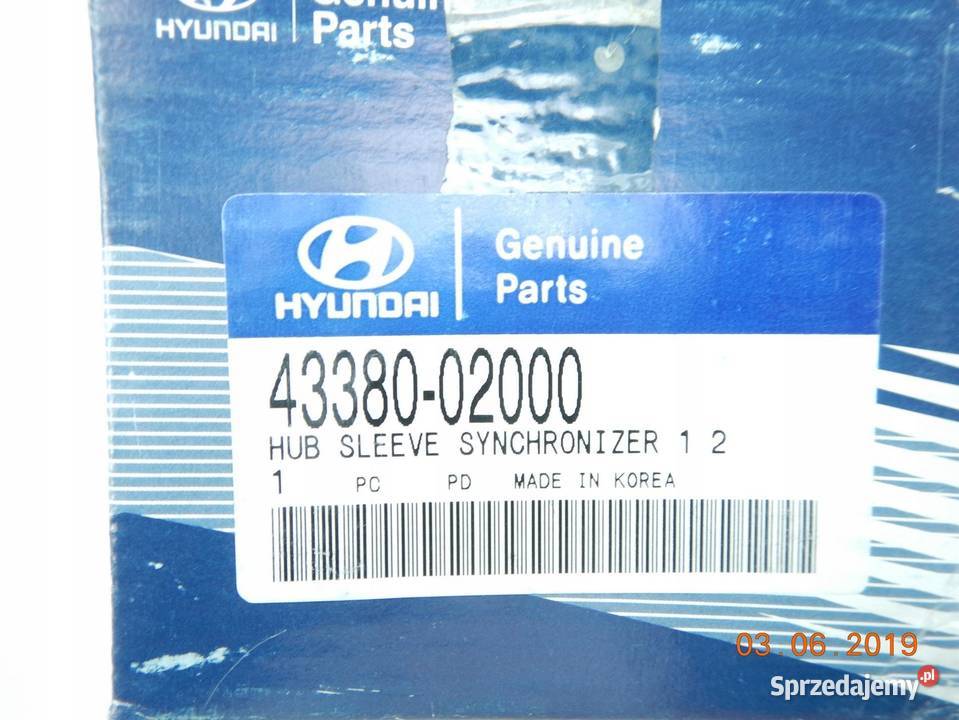 SYNCHRONIZATOR 1 2 BIEGU HYUNDAI ATOS 0508 ORI Pozostałe