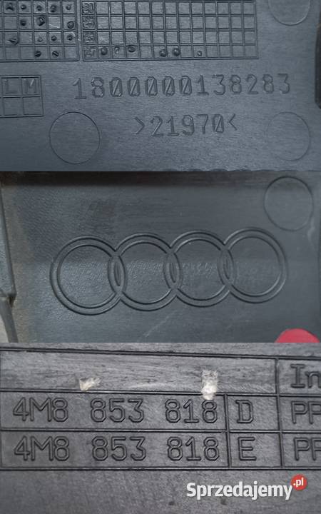 AUDI Q8 LISTWA BŁOTNIKA PRAWY TYŁ 4M8853818D osobowe Części samochodowe Pleszew