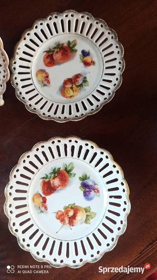 Talerzyki z ażurem Z owocami Słodkie Bez Gdańsk sprzedam