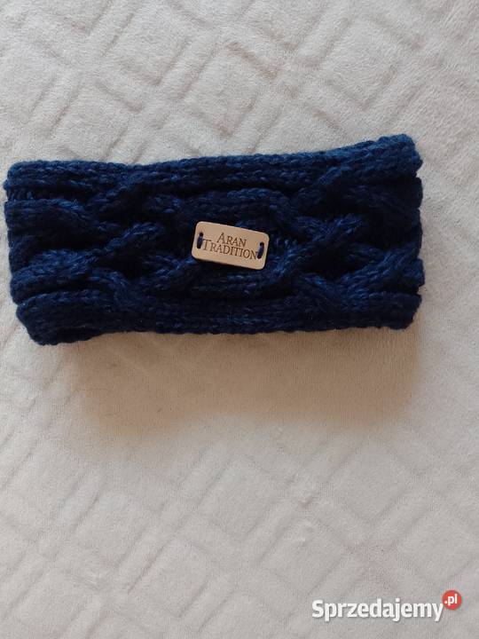 Aran Tradition Ekskluzywna Granatowa opaska