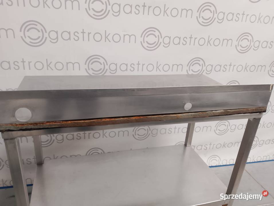 Stół z półką  117x60 wysoki rant z otworami Wrocław