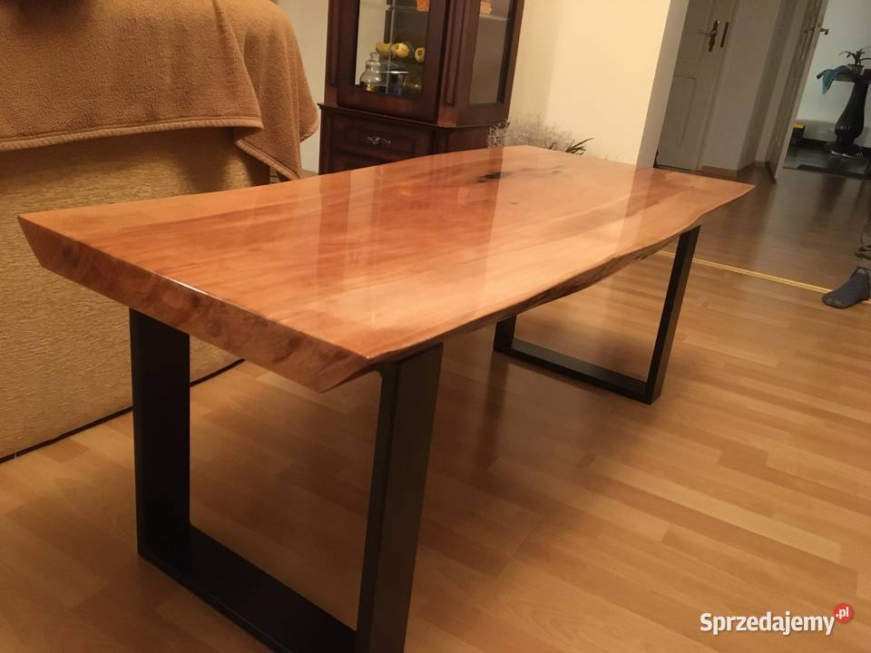 Drewniana ława zalewana żywicą Stoliki kawowe i ławy Słupsk