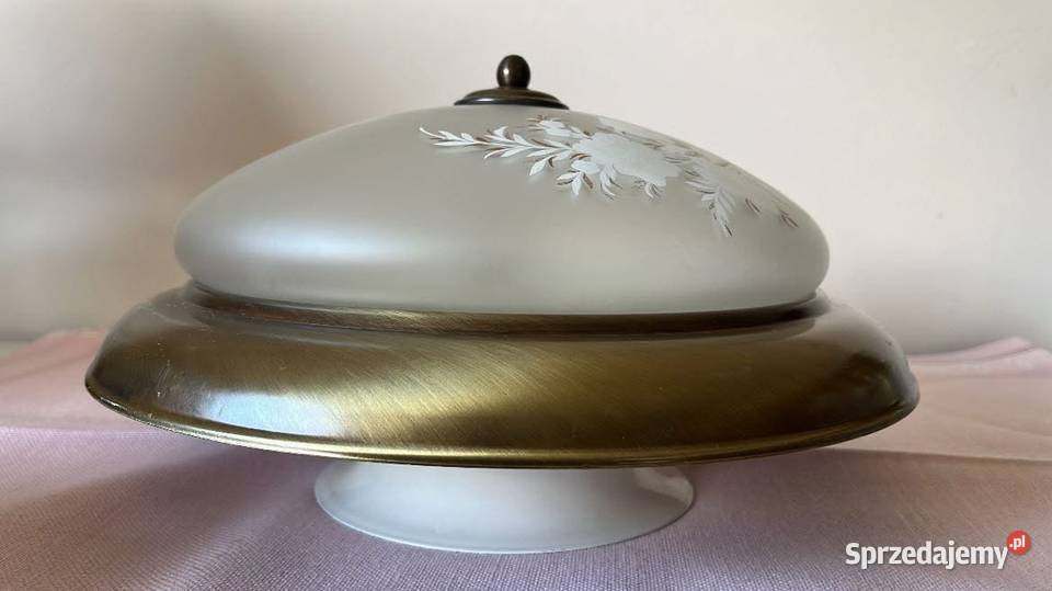 Lampa lampion kinkiet Piękne mleczne szkło z pomorskie Gdańsk sprzedam