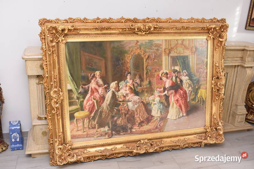 Obraz Olejny Arystokracja Obraz w Bogatej Złotej małopolskie Kraków