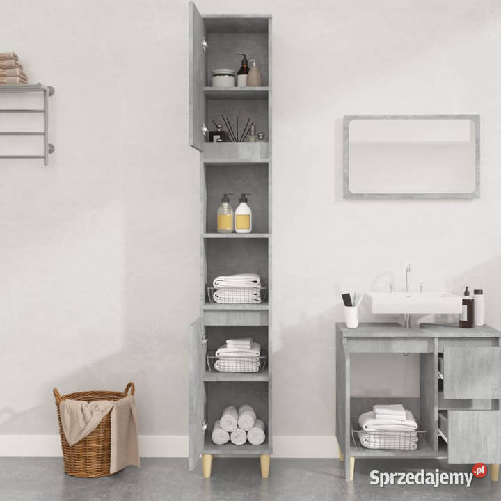Szafka łazienkowa szarość betonu 30x30x190 Warszawa sprzedam