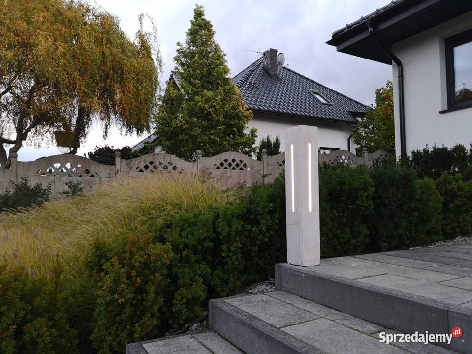 Lampa ogrodowa betonowa słupek podświetlenie LED Ostrzeszów