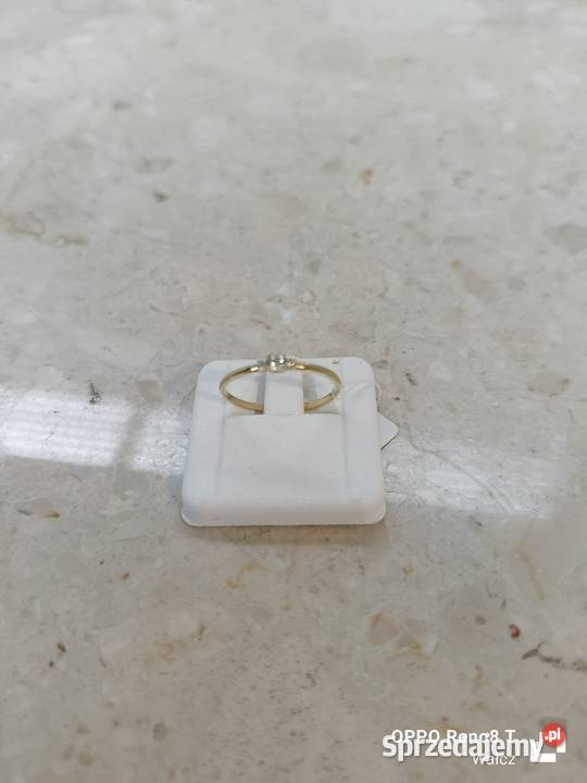 Złoty Nowy pierścionek z cyrkoniami 17pr333 Wałcz