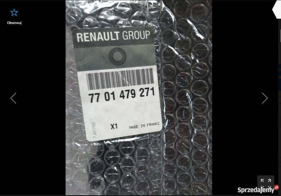 Listwa zderzaka przód Renault Clio III 2009 Pilzno