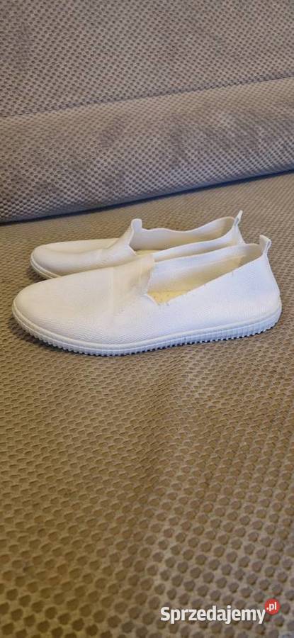 baleriny trampki białe materiałowe r 40 tkanina małopolskie Kraków