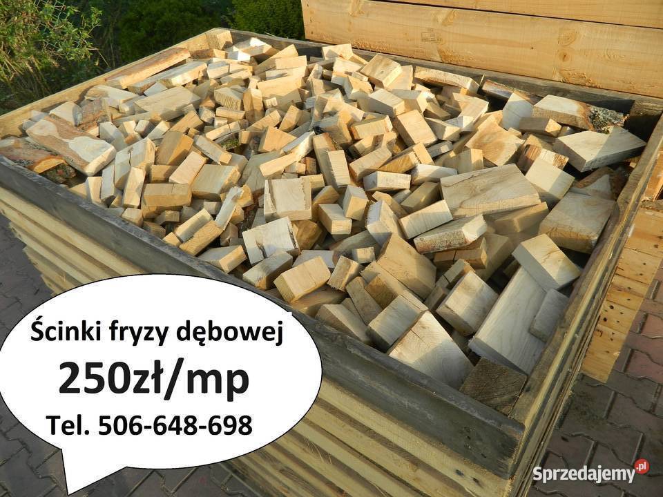 Opał dębowy ścinki fryzy drewno do wędzenia bez Baciki Bliższe sprzedam