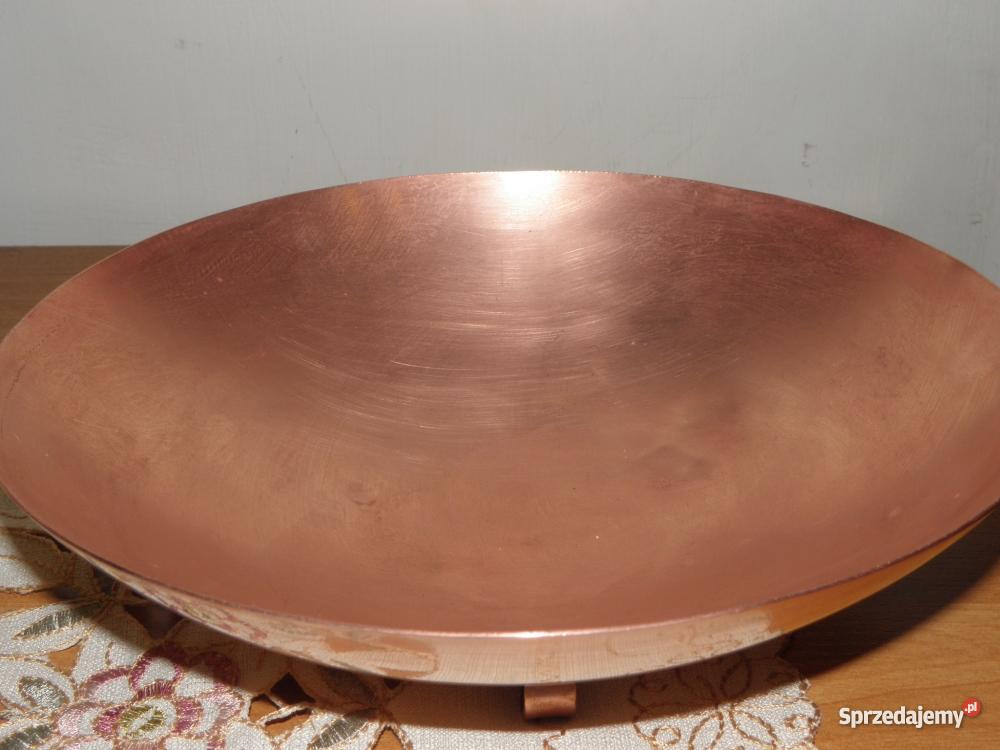 Patera miedziana na 3 nóżkach Kraków