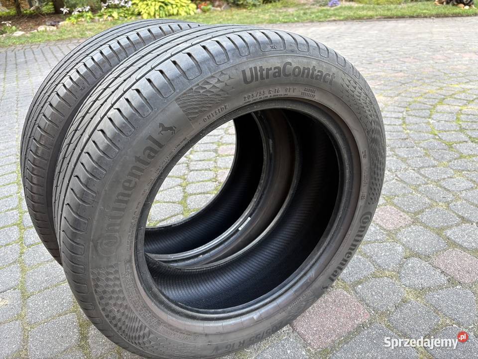 Opony Continental UltraContact 20555 R16 V 2 V do 240 km/h sprzedam