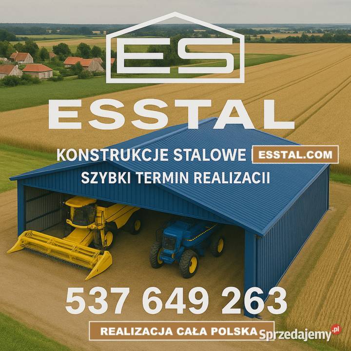 DUŻY Garaż Blaszany GRAFITOWY Wiata Magazynowa sprzedam