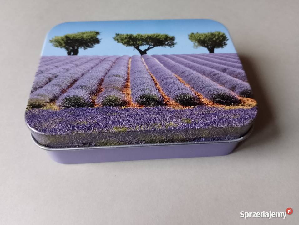 Metalowe pudełko na zawiasach z motywem pola wielkopolskie Oborniki sprzedam
