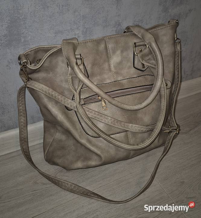 Torebka damska beżowa duża Łódź