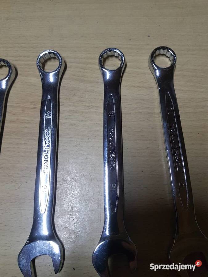 Klucz płasko oczkowy 15 mm stal chromowowanadowa