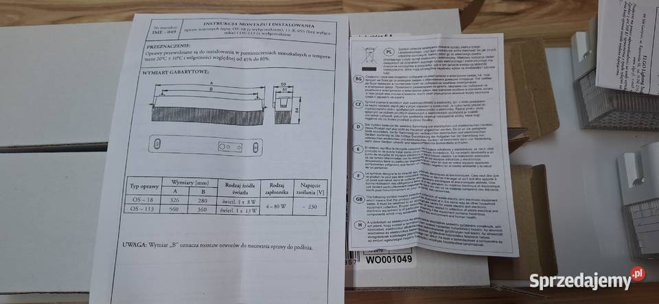 Rarytas Fabrycznie Nowe Oprawy Podszafkowe Brzesko sprzedam