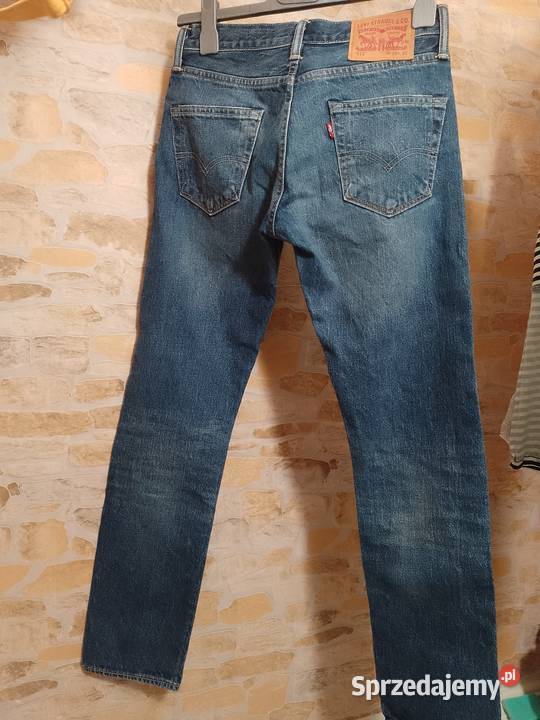 Levis W29 L32 Długie SPODNIE dżinsowe jeansy Bez wzoru Kraków