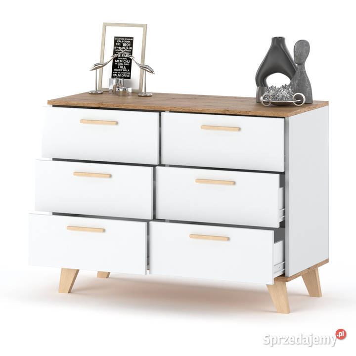 Komoda Skandynawska Z 3 Szufladami Olivier 75cm