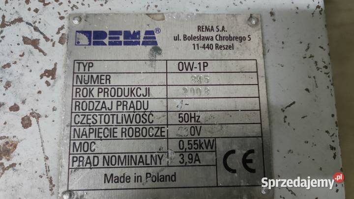 Odciąg pyłu trocin REMA typ OW1P Suchedniów