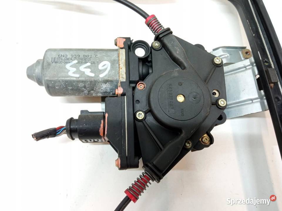 MECHANIZM SZYBY PRAWY PRZÓD 6N3959802C VW Części samochodowe