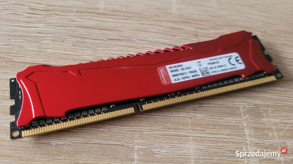 Pamięć RAM Kingston HyperX 4GB 1600MHz DDR3 Łódź