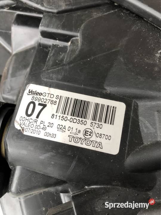 LAMPA PRZÓD LEWA TOYOTA YARIS II 2 LIFT Lampy przednie Kozy