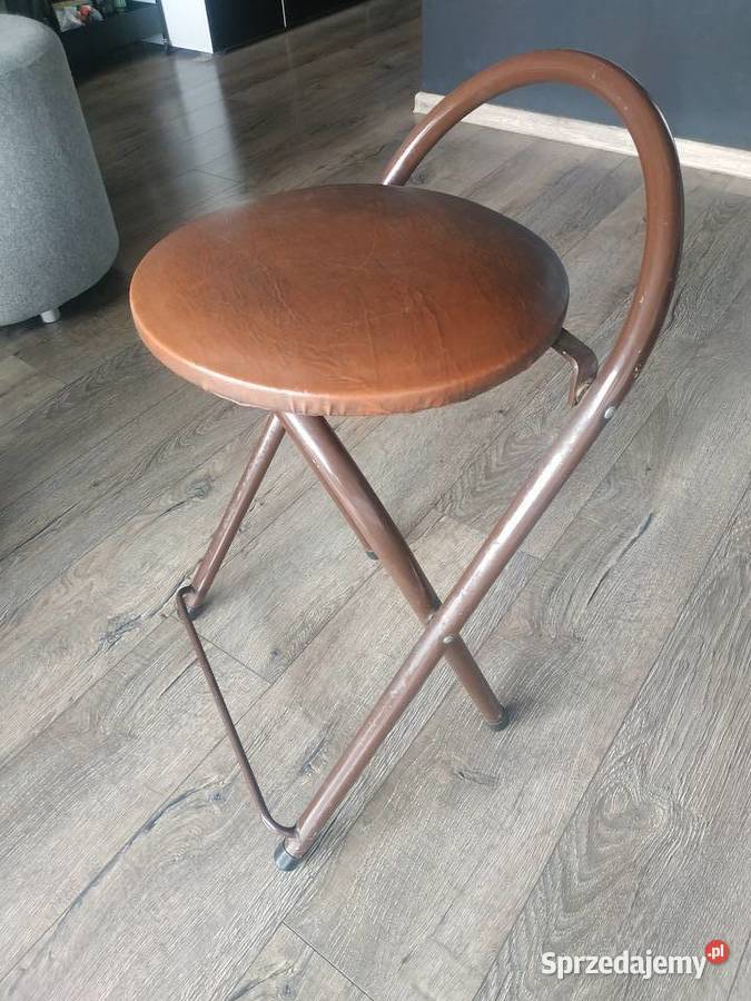 Krzesło skóra metal Bolesławiec