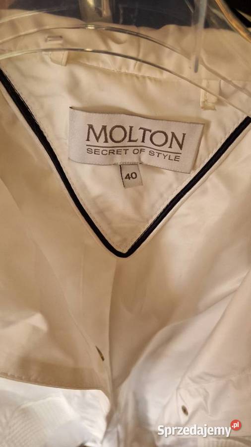 PŁASZCZ z kapturem marki Molton biały XL Kaptur lubelskie Lublin