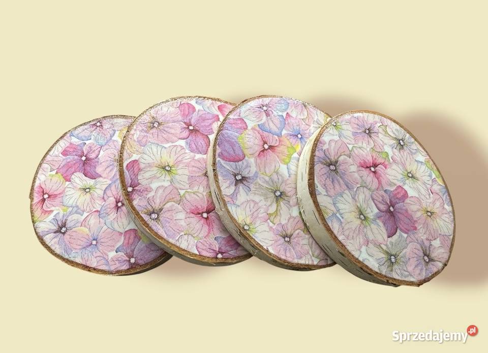 Komplet podkładek pod kubki decoupage Pozostałe Kraków