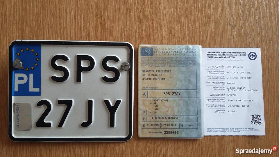 Romet 777 rama z papierami Romet małopolskie Wolbrom