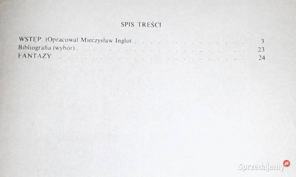 Fantazy Juliusz Słowacki Rok wydania 1985 Pozostałe Chełm