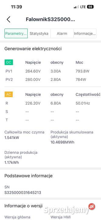 Falownik AFORE 5kW 1faz 2MPPT HNS5000TL podkarpackie Tarnobrzeg