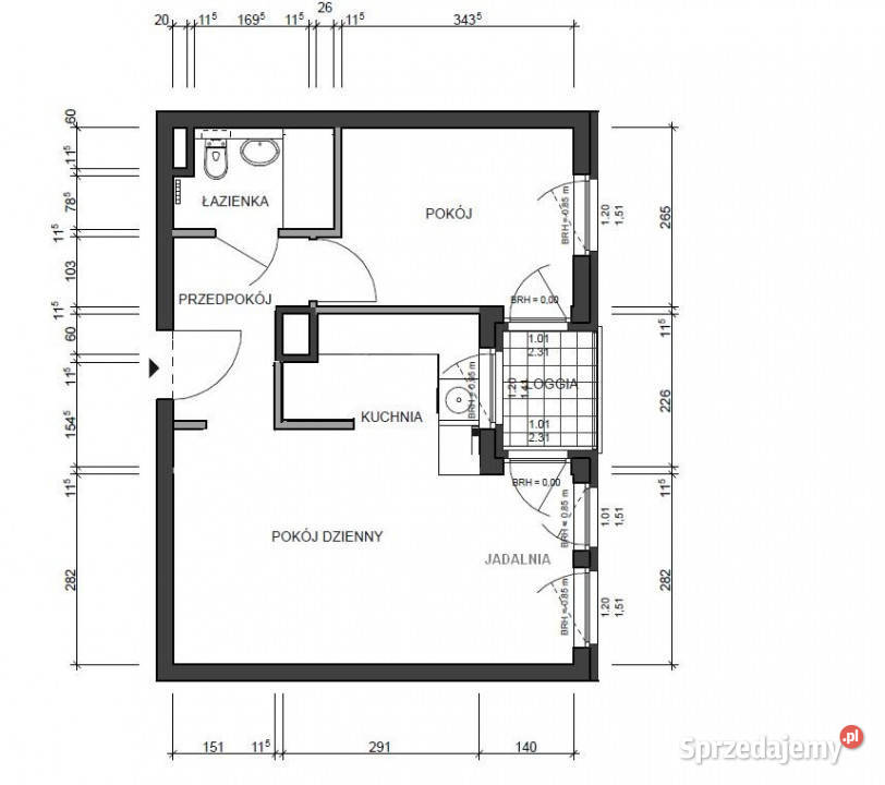 Dwupokojowe balkon centrum Stare Miasto