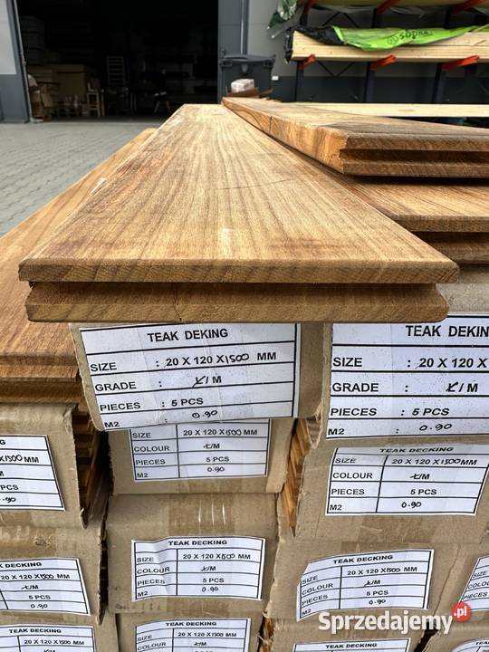 DESKA TARASOWA EGZOTYCZNA TEAK 20X120MM dolnośląskie sprzedam