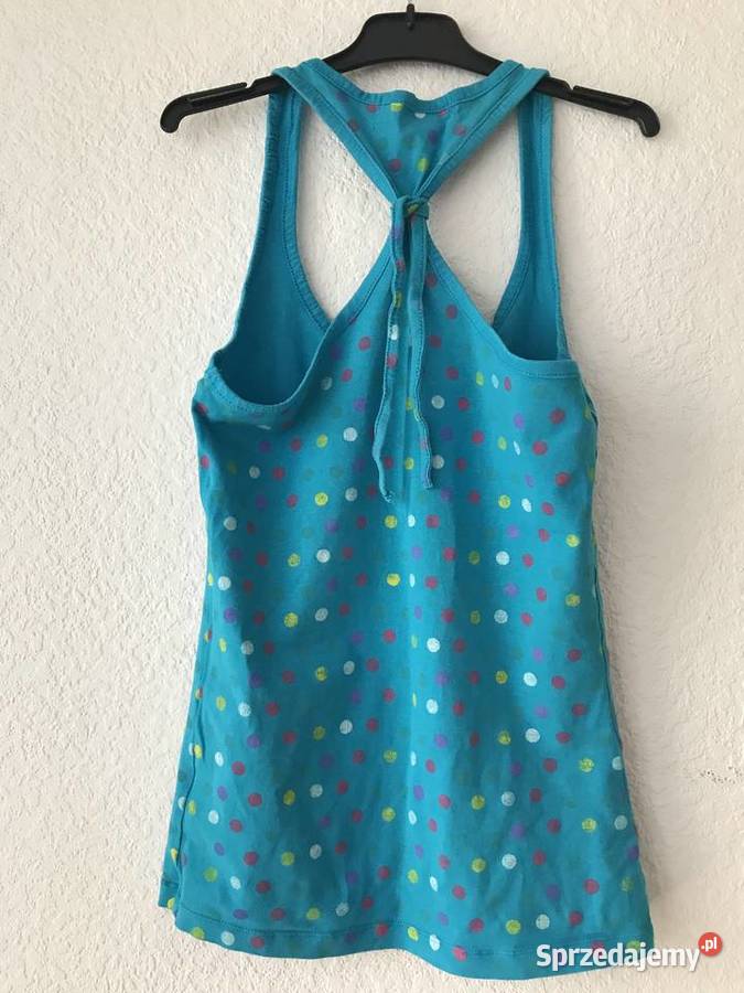 Bokserka w kropki niebieski Hajnówka sprzedam