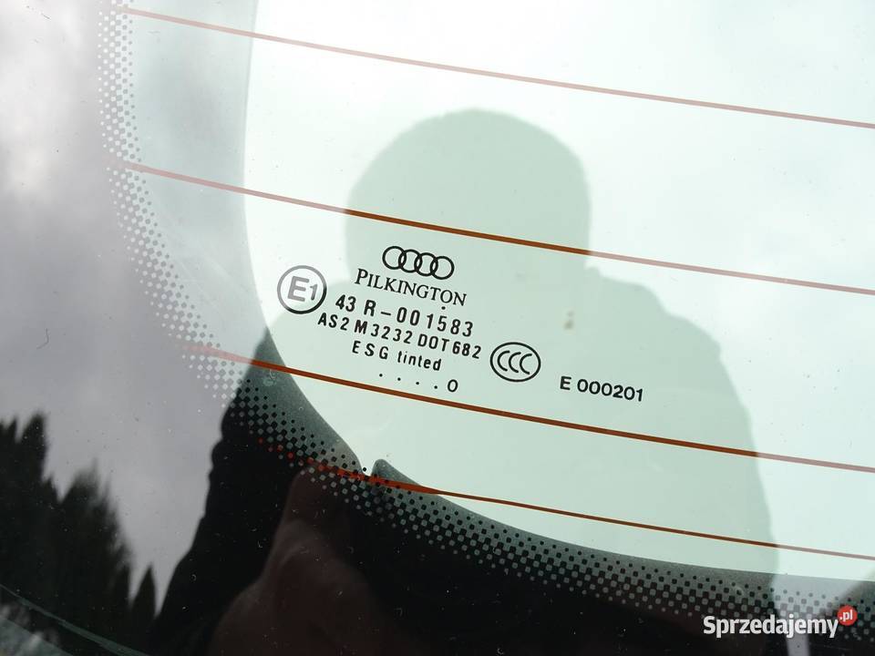 KLAPA TYŁ TYLNA BAGAŻNIKA SZYBA LOTKA LY9B AUDI Pozostałe