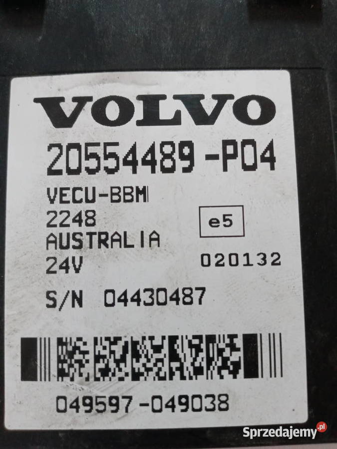Sterownik MODUŁ VOLVO 20554489P04 Myszyniec