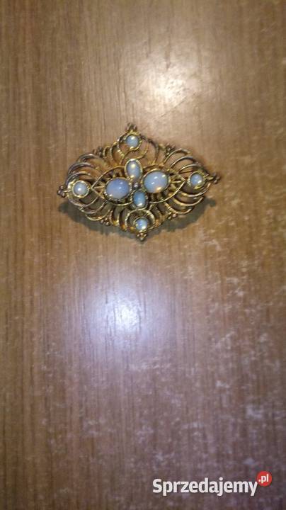 Broszka pozłacana z lat PRL Warszawa sprzedam