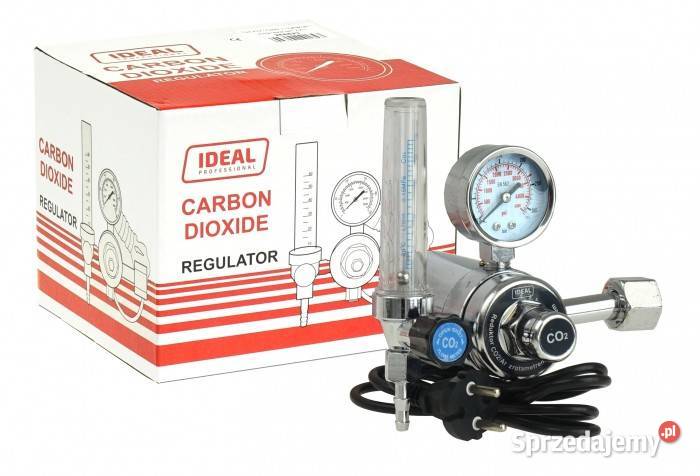 Reduktor CO2Ar z rotametrem i podgrzewaczem 230V