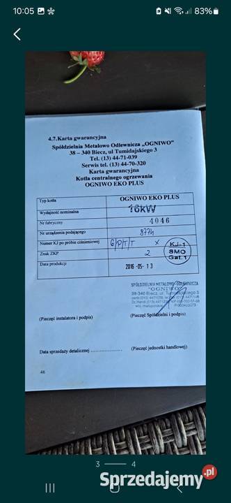 Piec z podajnikiem OGNIWO Kietrz