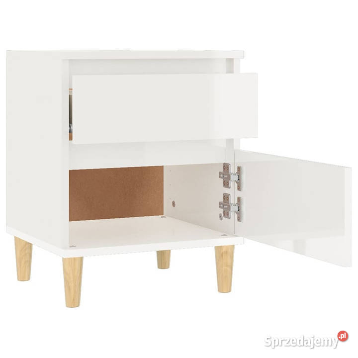 Szafka nocna biała wysoki połysk 40x35x50 mazowieckie