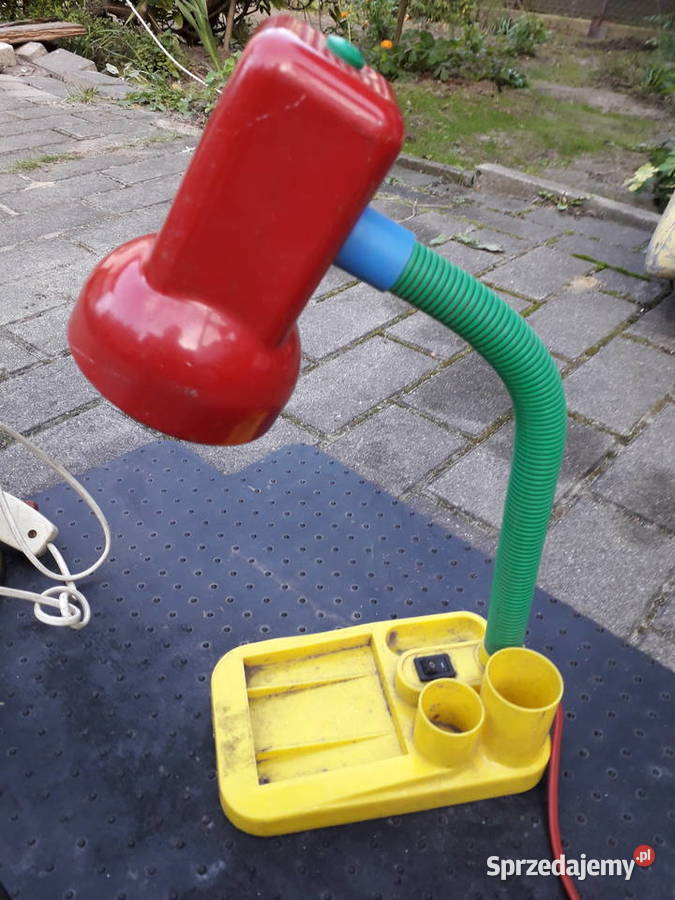 Lampka biurkowa kolorowa prl oryginał Zesi Nowe Warszawa