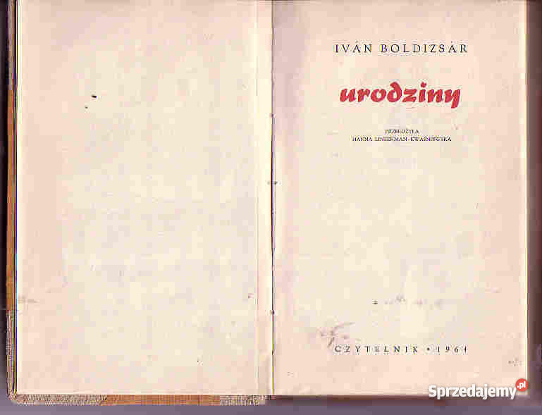 3550 URODZINY IVAN BOLDIZSAR Czyrna sprzedam