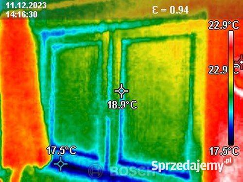Badanie kamerą termowizyjną mieszkania domu dolnośląskie Wrocław usługi budowlane