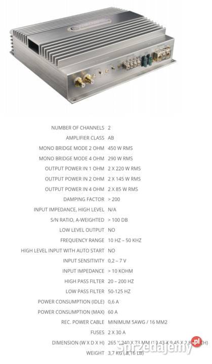 Wzmacniacz DLS A2 The Mid Stereo 2 kanały hi end Ilość kanałów 2 małopolskie Nowy Targ sprzedam