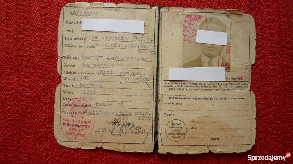 Dowód osobisty śląskie Myszków