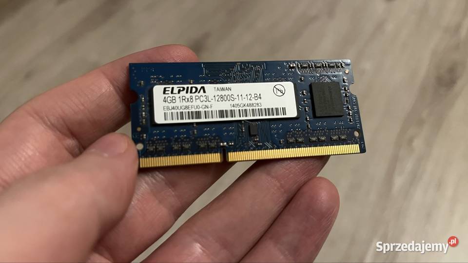 Pamięć RAM DDR3 Elpida 4GB 1Rx8 PC3L12800S Warszawa
